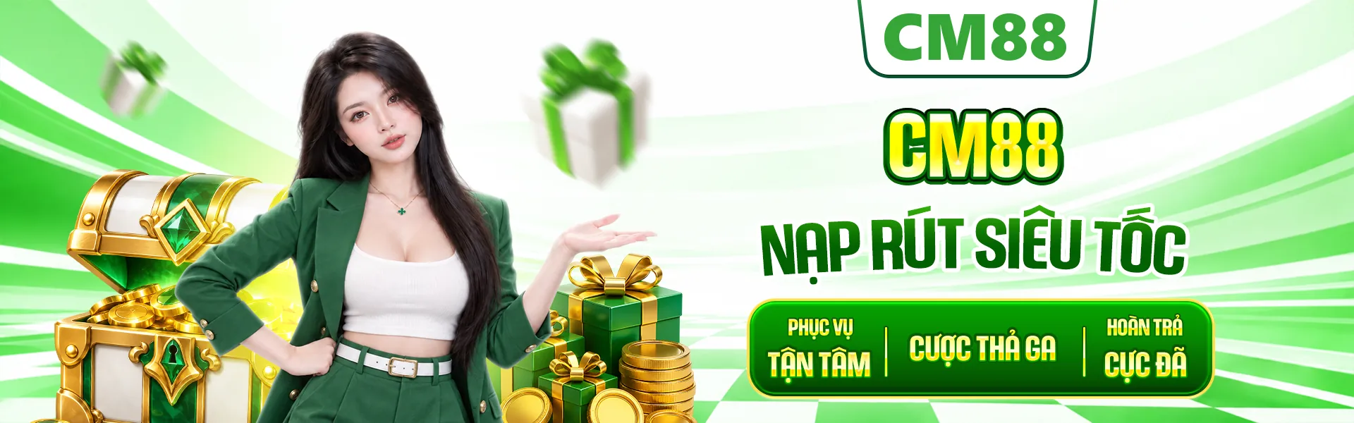 CM88 cung cấp đa dạng sảnh casino, thể thao và nổ hũ, đáp ứng nhu cầu giải trí trực tuyến của người chơi Việt.